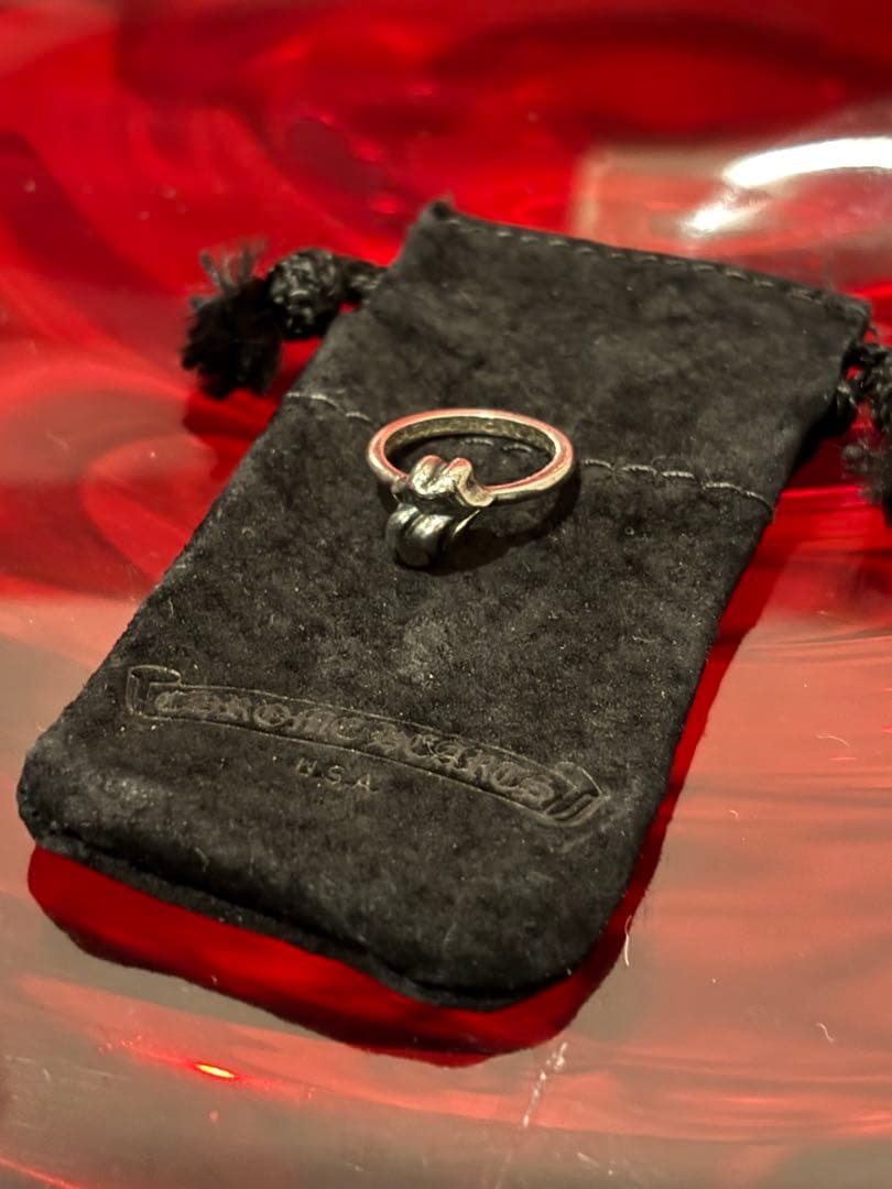 クロムハーツ リップ&タン ストーンズ ピンキーリング シルバー925