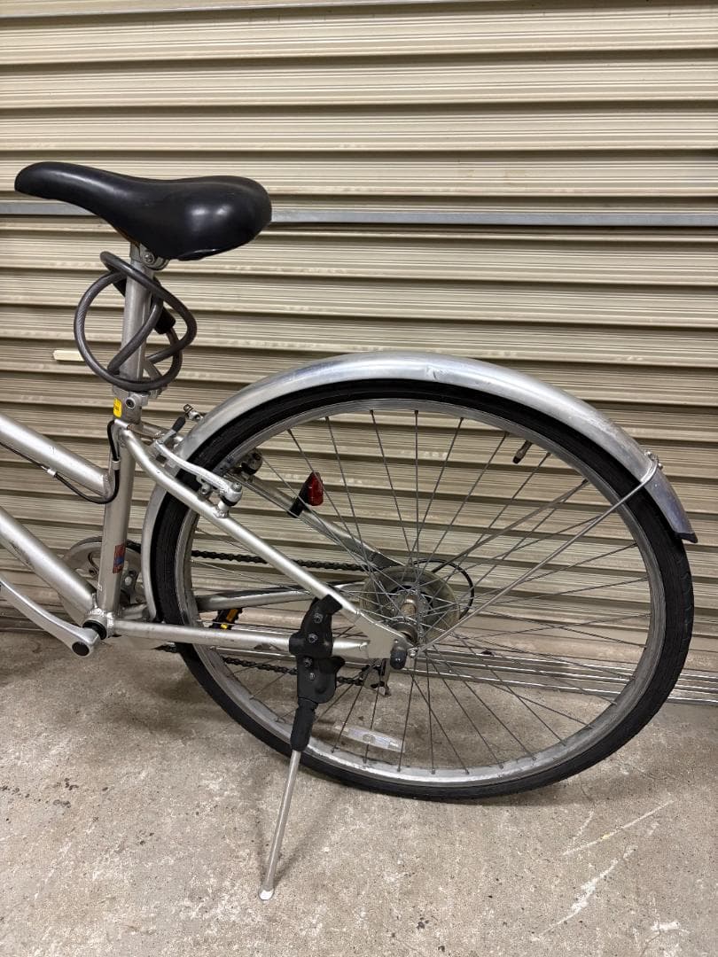 廃盤 無印良品 クロスバイク 700×38C アルミ シマノ6段 シルバー