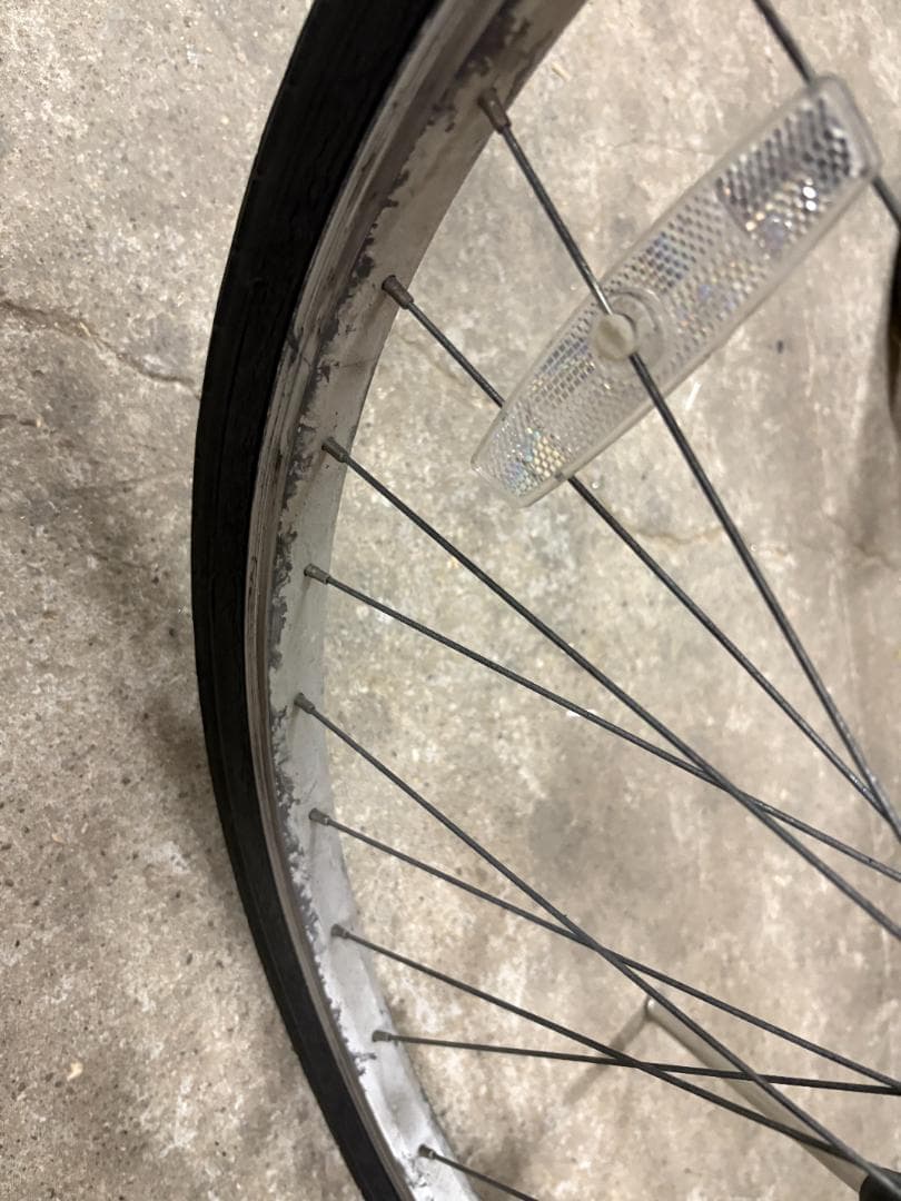 廃盤 無印良品 クロスバイク 700×38C アルミ シマノ6段 シルバー