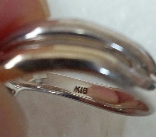 ぽ*ん様 「Ef et pe」K18＆SV925　デザインリング　9号　美品