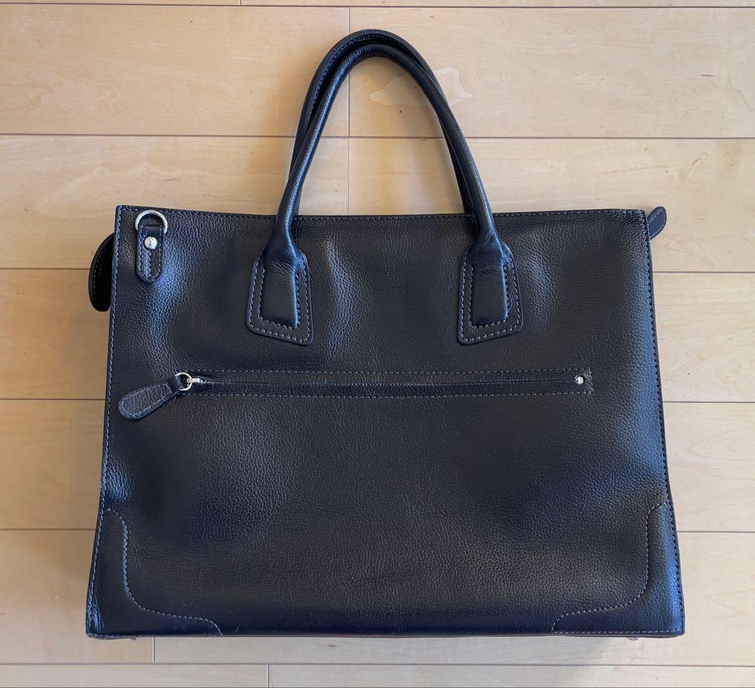 【極美品】SOMES（ソメス）ビジネスバッグ 黒　本革　シンプルトート