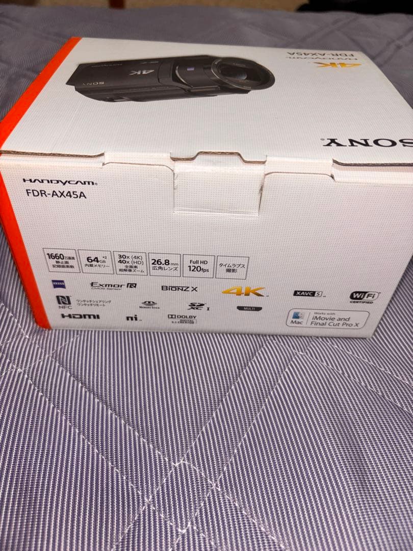SONY4K ビデオカメラ FDR-AX45A ブロンズブラウン予備バッテリー有