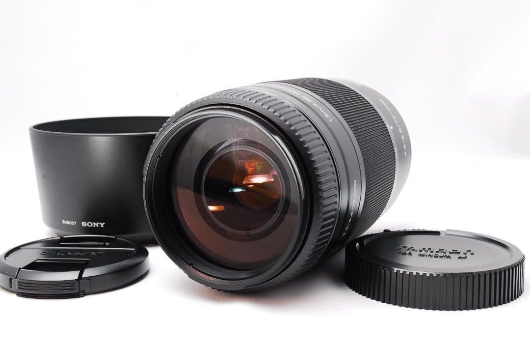 【美品】SONY ソニー75-300mm 望遠レンズ レンズフード付き