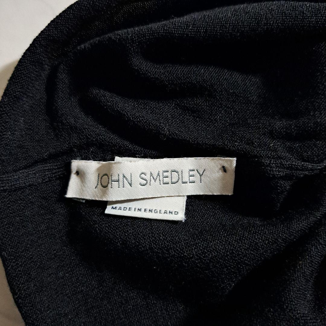 ジョンスメドレー タートルネック セーター ウール100% ブラック S