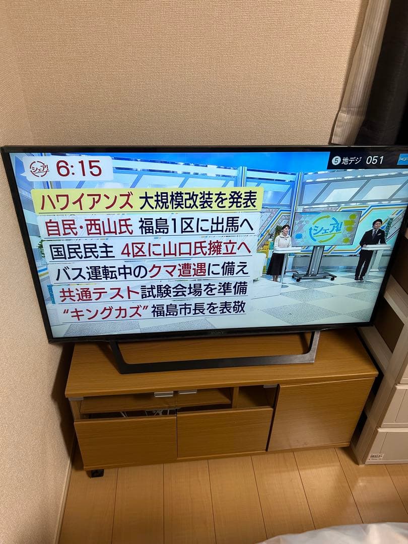 SONY BRAVIA 液晶テレビ　43インチkj-43W730E 2018年