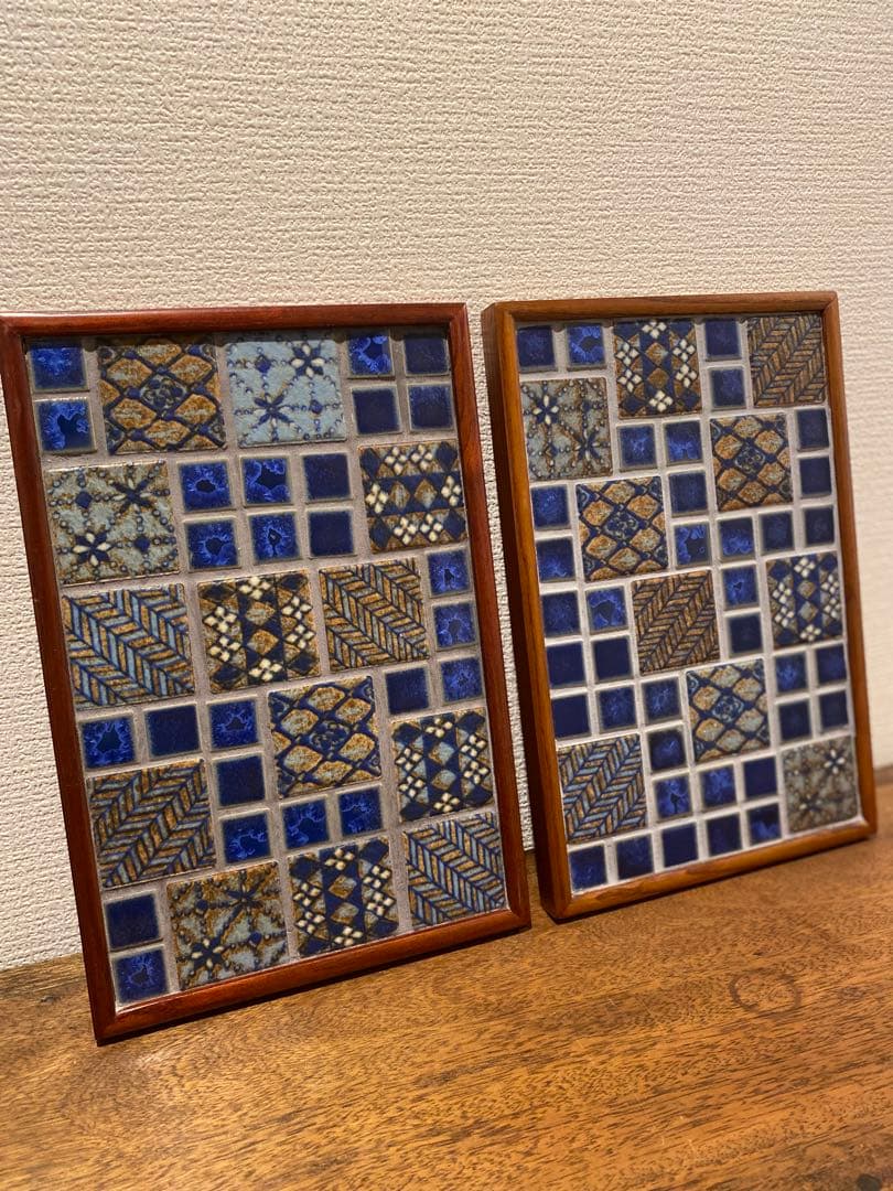 古道具　手仕事 タイルトレイ　タイルトレー