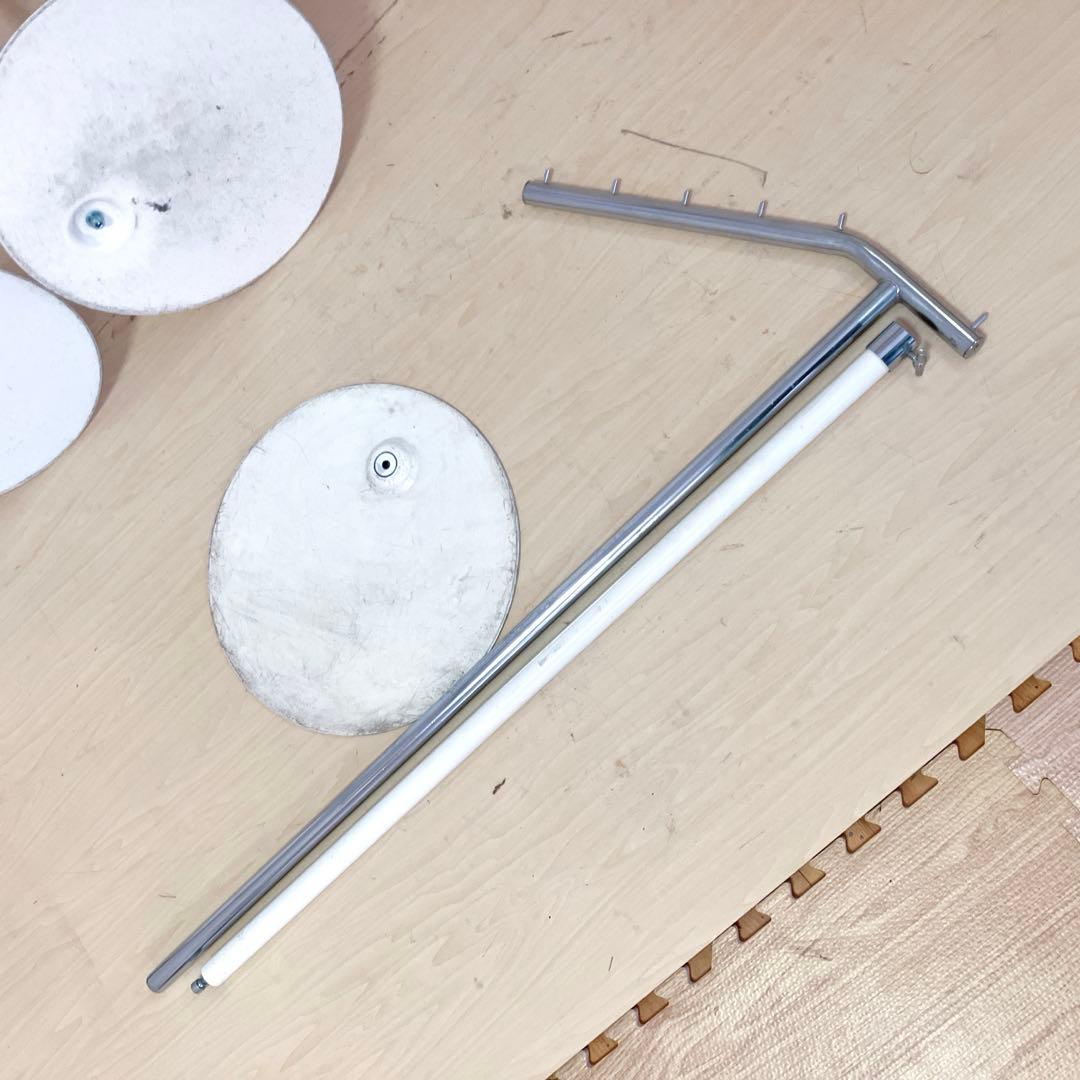 業務用 什器ハンガー　傾斜　ハンガーラック 4台セット　スチールラック