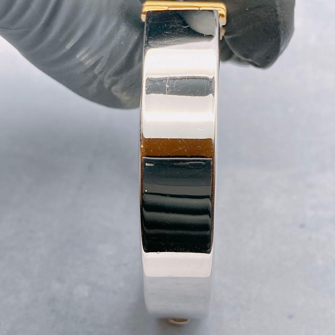 【稼動品】SEIKO バングルウォッチ レディース腕時計 スクエア　シルバー