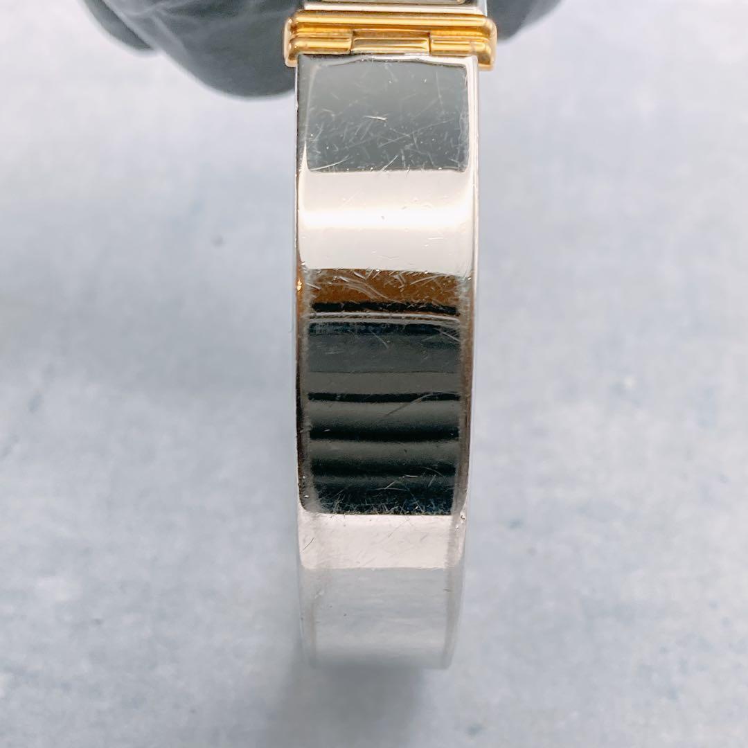 【稼動品】SEIKO バングルウォッチ レディース腕時計 スクエア　シルバー