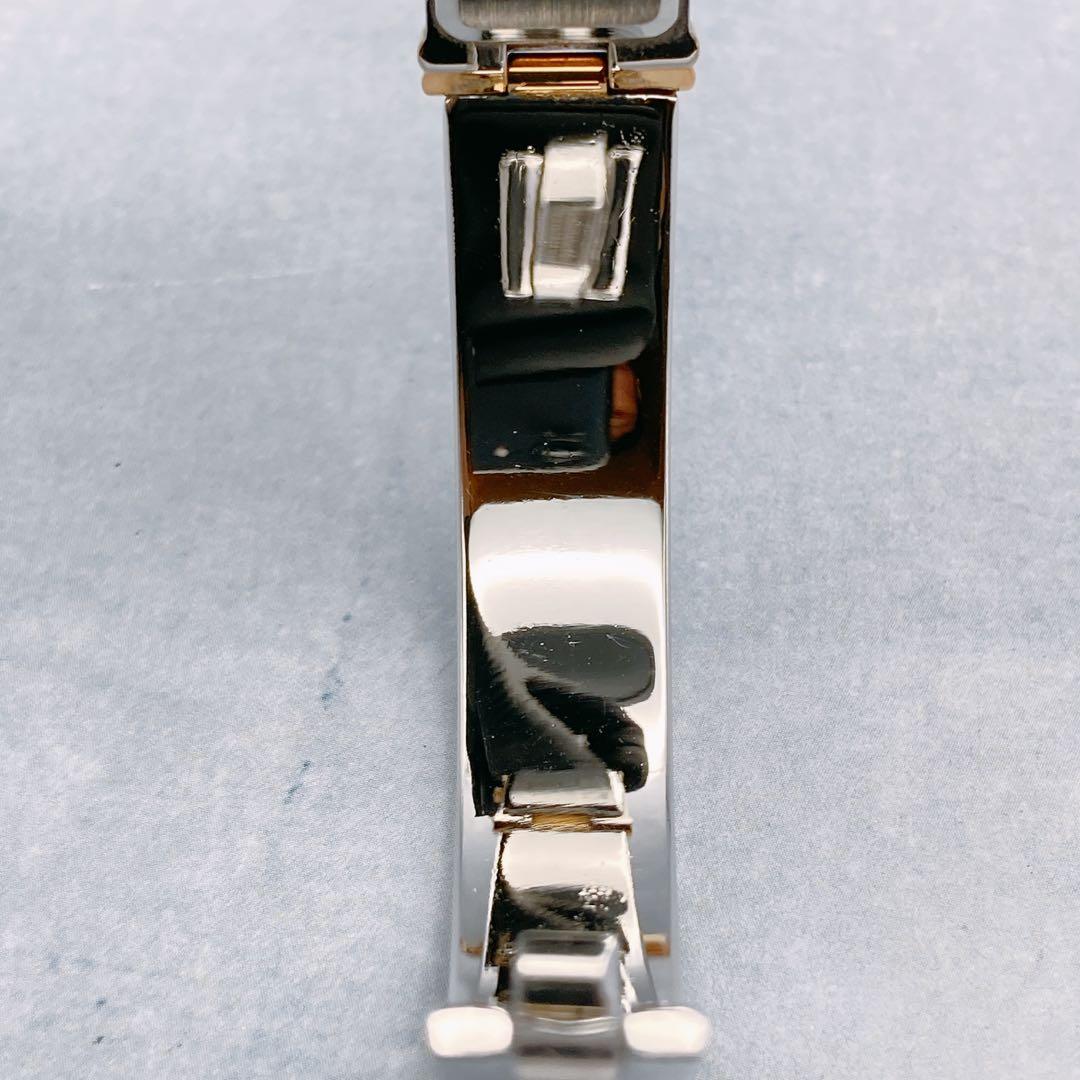 【稼動品】SEIKO バングルウォッチ レディース腕時計 スクエア　シルバー