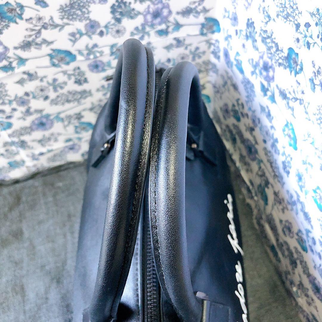 【美品】40周年記念 アニエスベーボヤージュ ボストンバッグ メッセージプリント