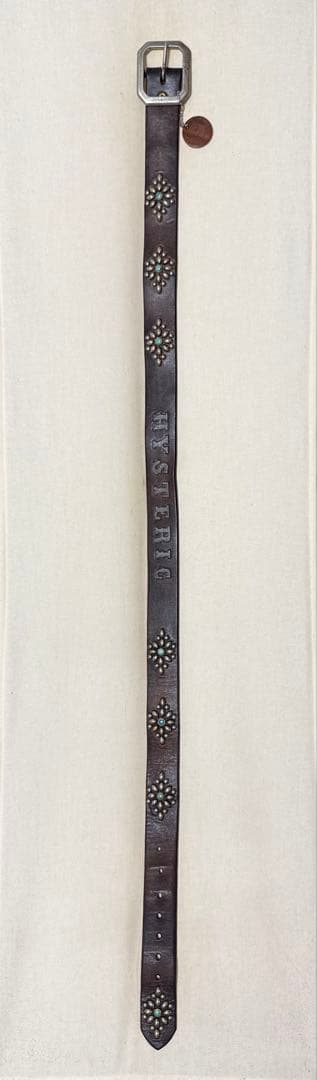 ヒステリックグラマーx オールドスタッズ⭐️ブラック 茶芯⭐️ターコイズストーン⭐️M