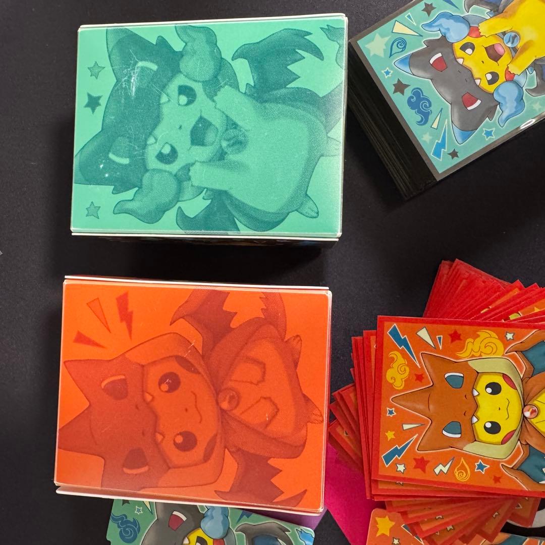 メガリザードンX Y ポンチョを着たピカチュウ　スリーブ　デッキケース　引退