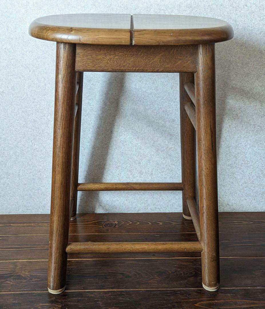 カリモク　丸椅子　木製スツール　腰掛け