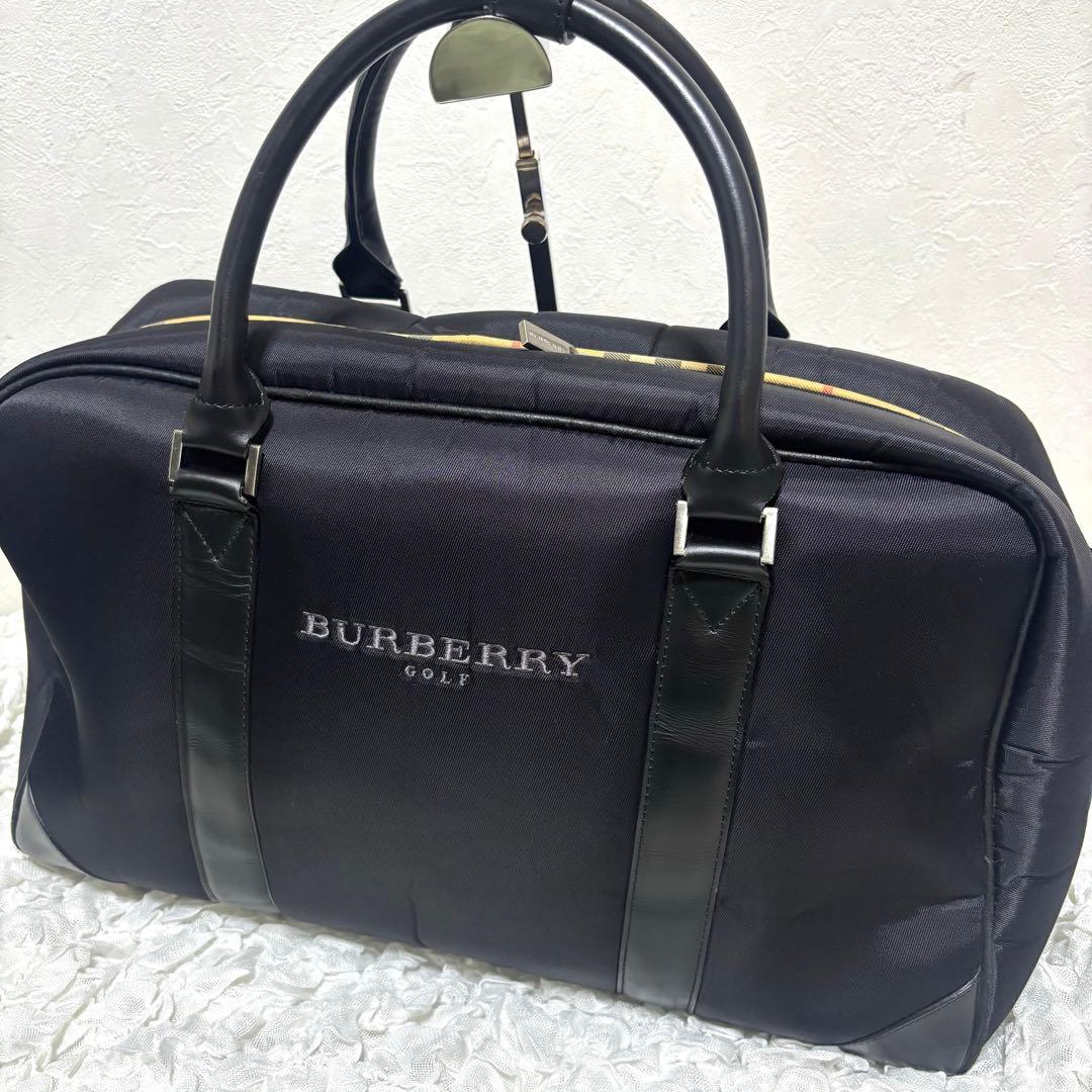 【希少】バーバリーゴルフ　ボストンバッグ　ノバチェック　ゴルフバッグ