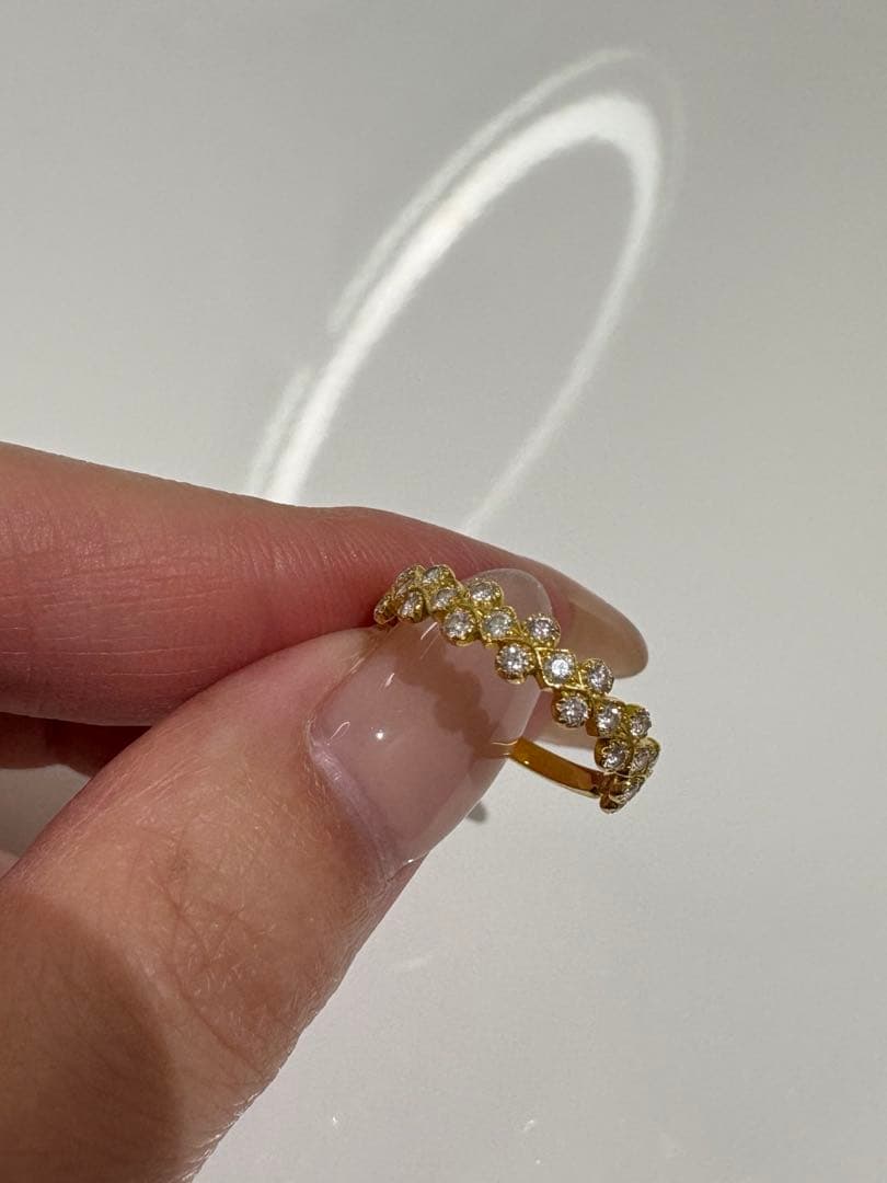 AHKAHアーカー フローレントリング 18Kイエローゴールドダイヤモンド11号