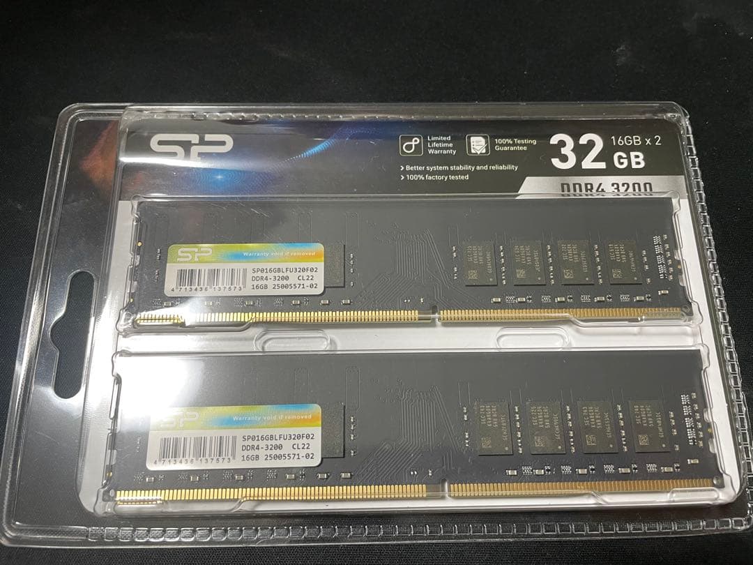 【新品未開封】SP DDR4 3200 16GB×2 32GB デスクトップ用