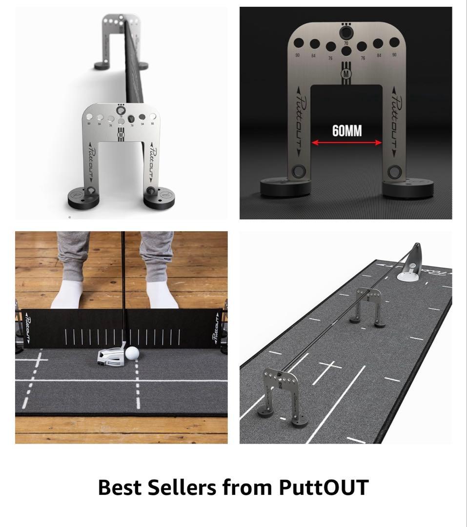 PuttOUT パッティングプレーン & アラインメントスティック セット