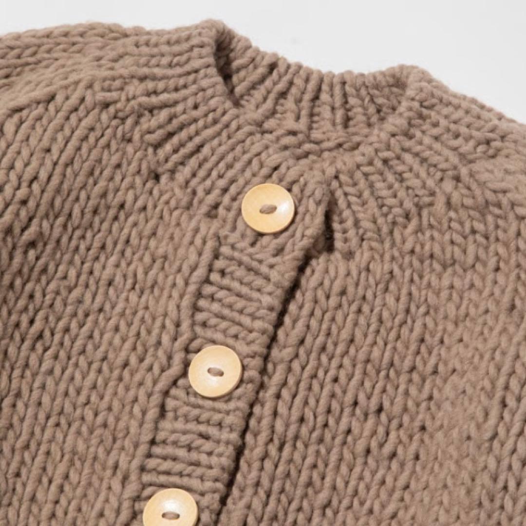 【新品未使用】WCJ ハンドニットカーディガン モカ