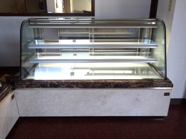 34 綺麗 アリガ グレイス Ⅱ型 ガラスショーケース 100V大理石 引取限定