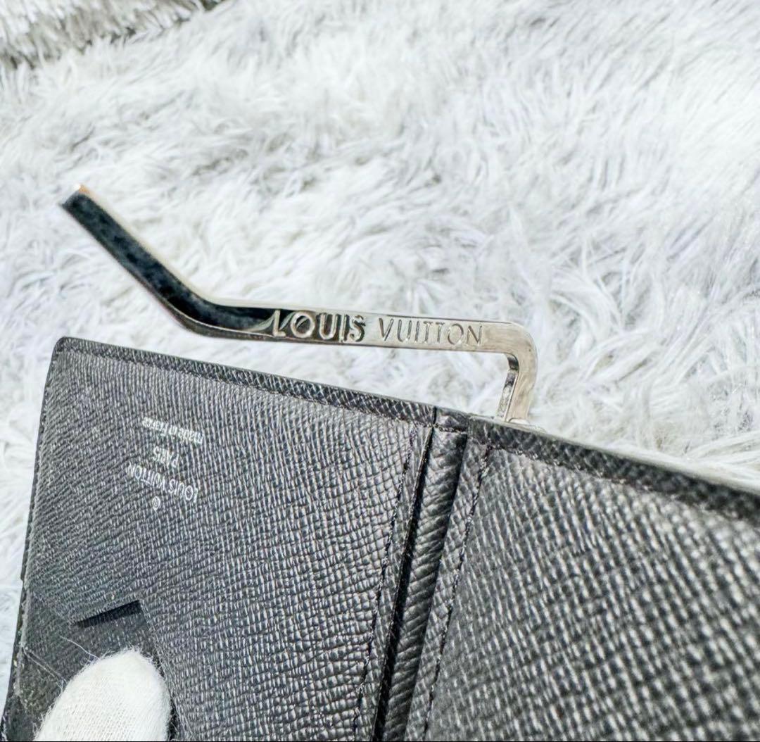 超美品　ルイヴィトン　ポルトフォイユ　パンス　タイガ　マネークリップ　紳士　黒