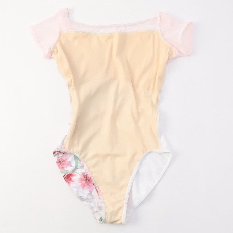 お値下げ　チャコット　永久メイ　レオタード　キャップスリーブ　Lサイズ