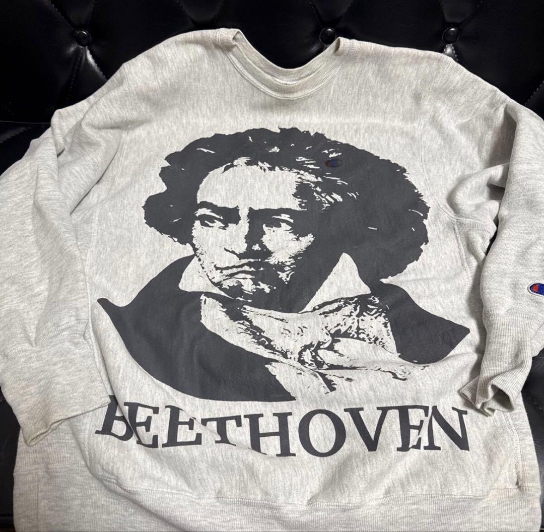 チャンピオン リバースウィーブ ベートーヴェン スウェット　刺繍タグ　メキシコ製