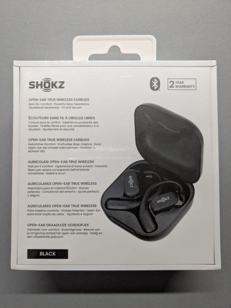 SHOKZ OPENFIT ブラック ワイヤレスイヤホン