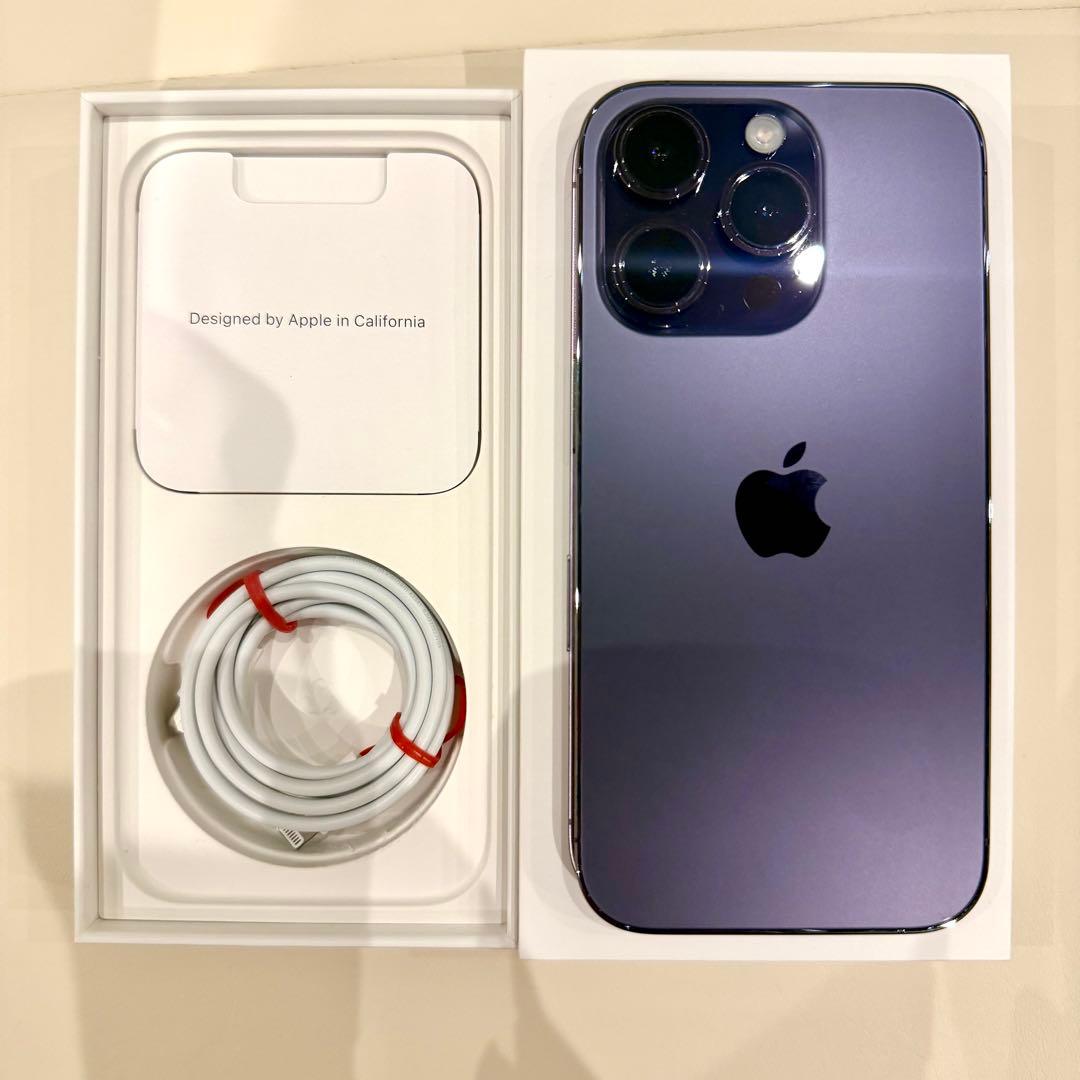 iPhone14Pro 256GB ディープパープルSIMフリー 美品