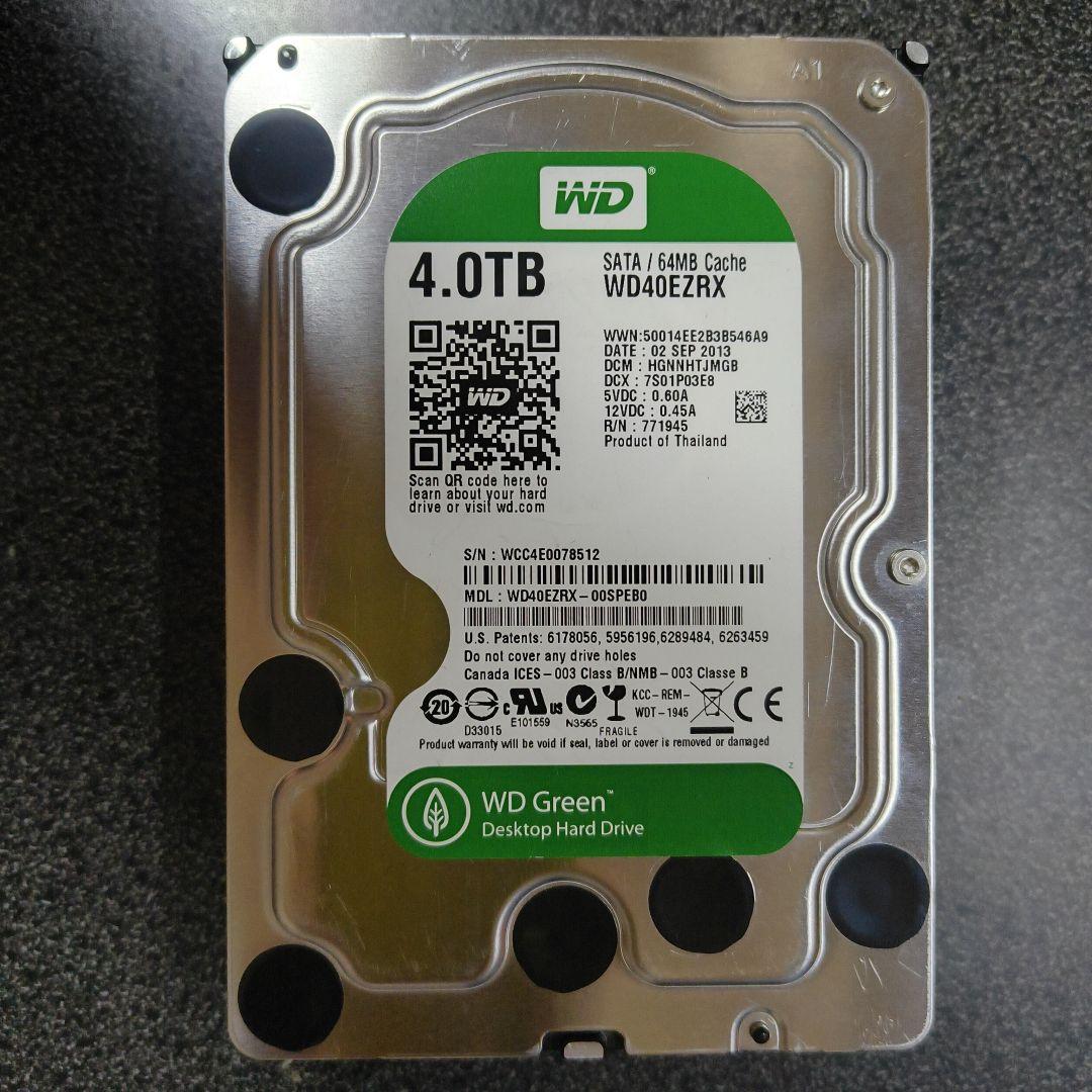 s*o様 WD Green 4TB 内蔵ハードディスクドライブ (WD40EZR