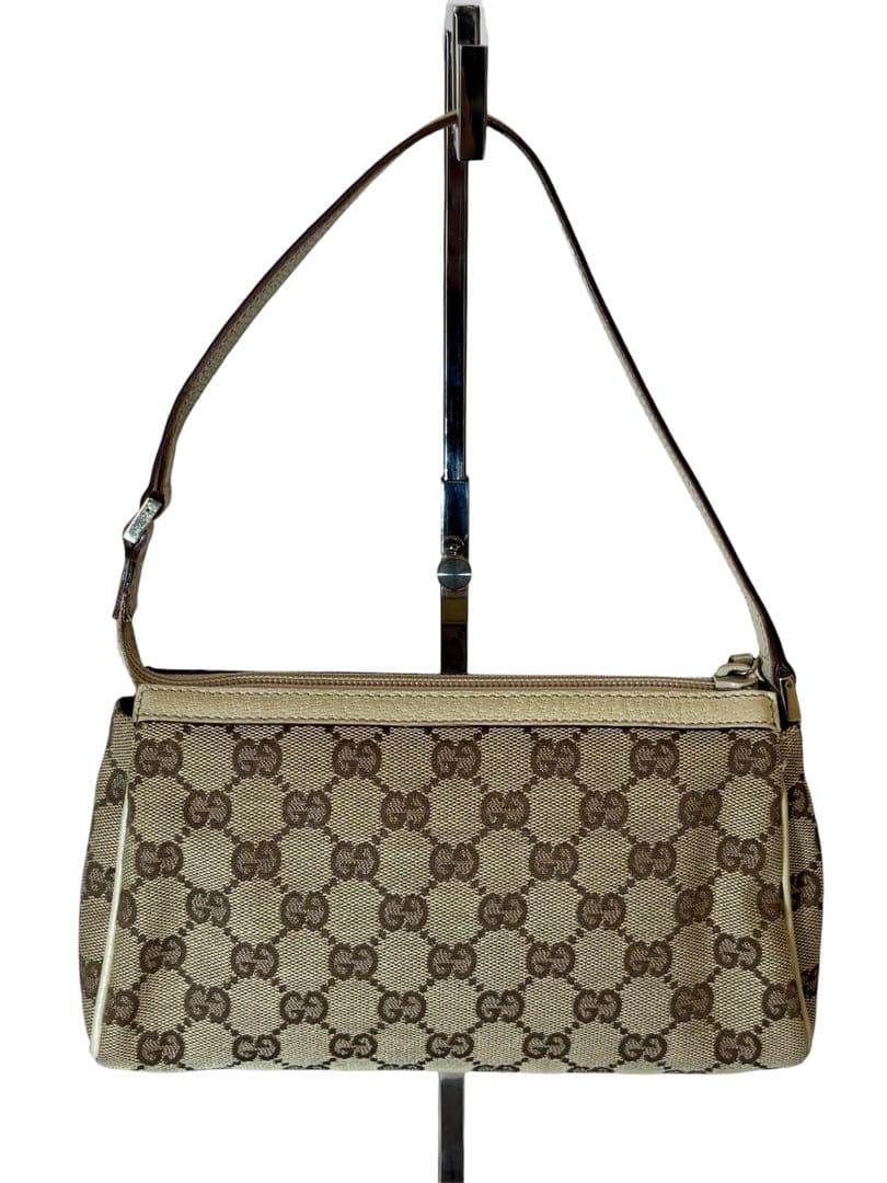 GUCCI ベージュ GGキャンバス ハンドバッグ ビンテージ　145750