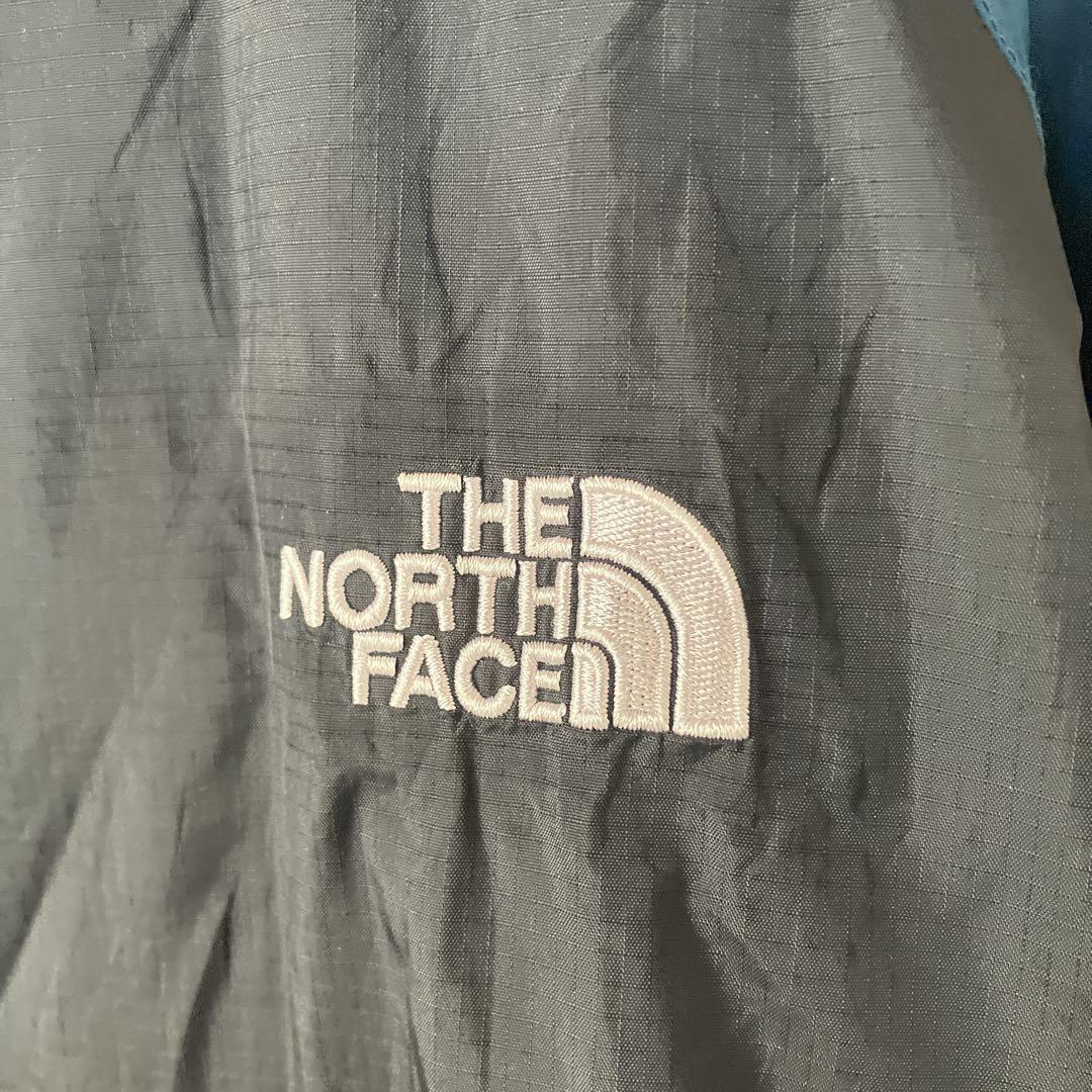 ザノースフェイス　ハイベント　マウンテンパーカー　ナイロン　黒×青　メンズXXL