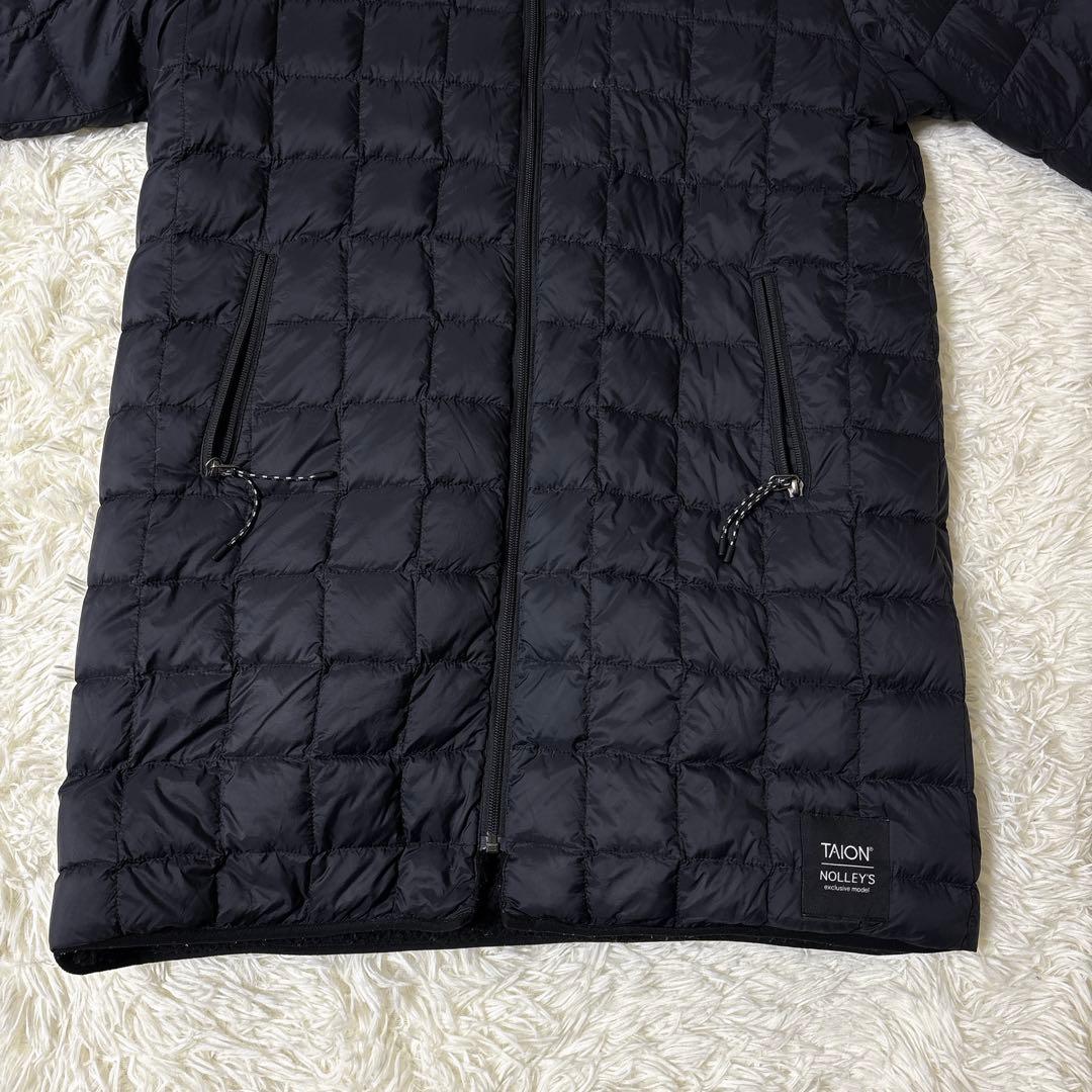 NOLLEY'S × TAION リバーシブル ダウンコート ボア M 黒