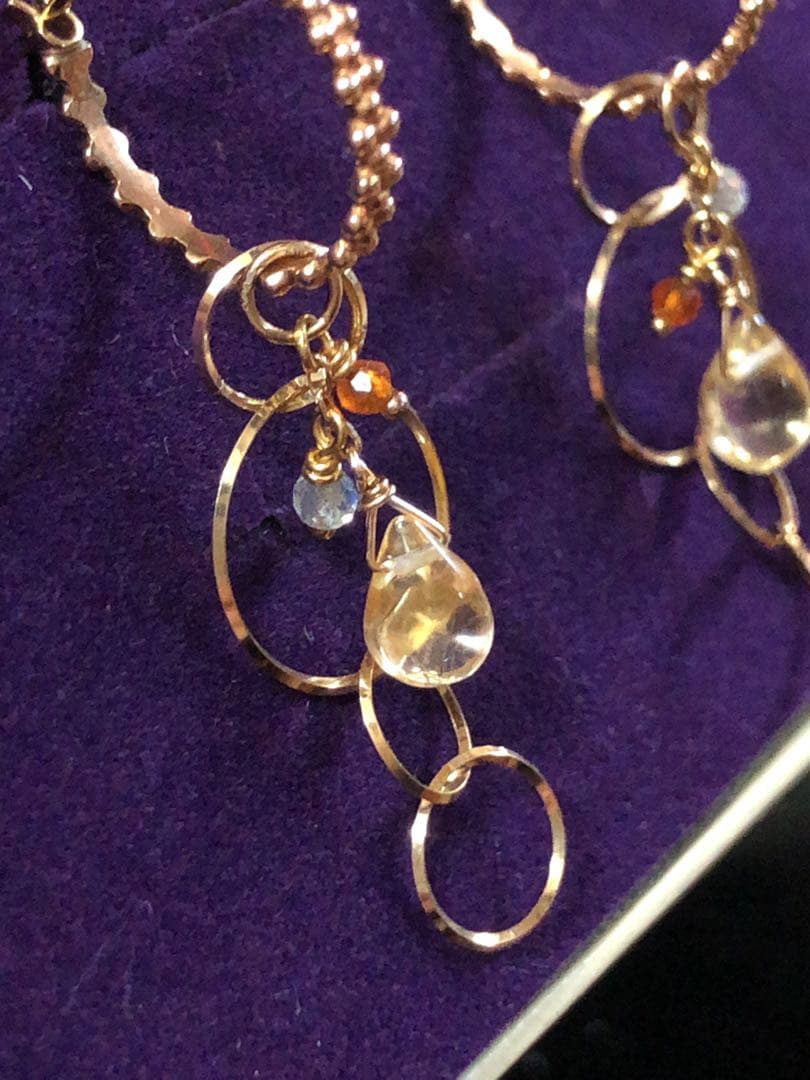 新品☆ ageteK10マルチストーンピアスチャーム