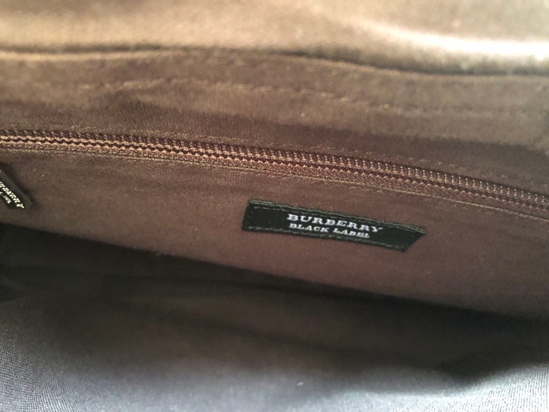 バーバリーブラックレーベル メッセンジャーバッグ ブラウン 斜め掛け