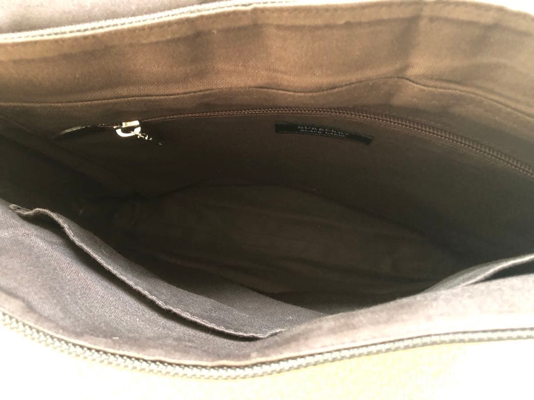 バーバリーブラックレーベル メッセンジャーバッグ ブラウン 斜め掛け