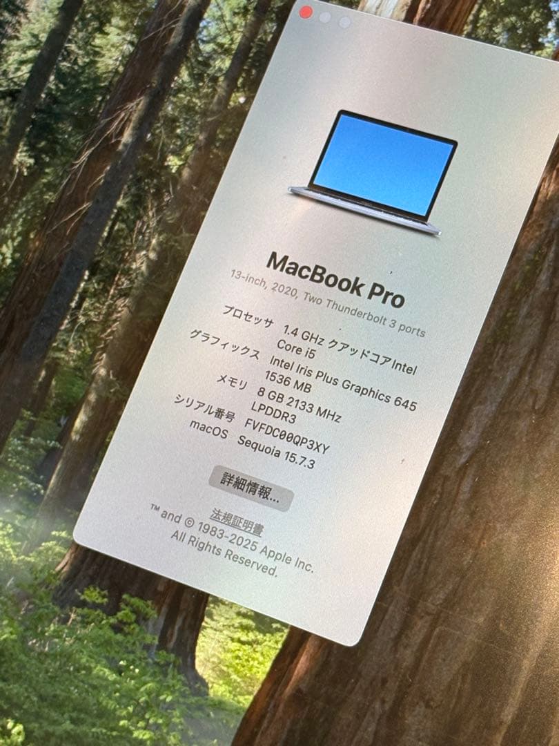 Apple MacBook Pro 13インチ スペースグレイ