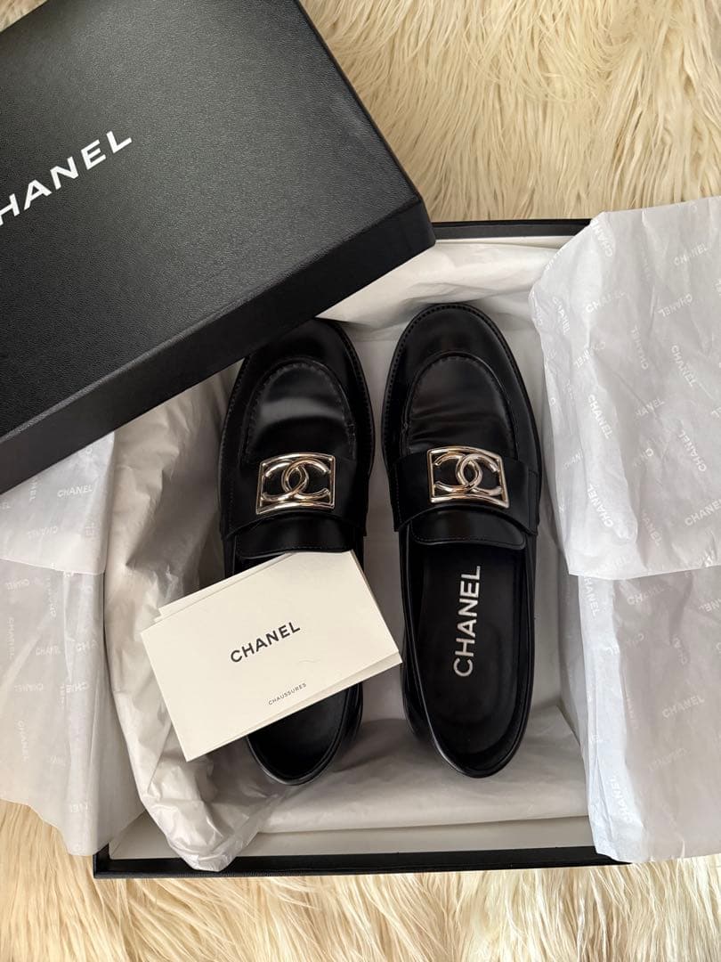 CHANEL ブラック ローファー