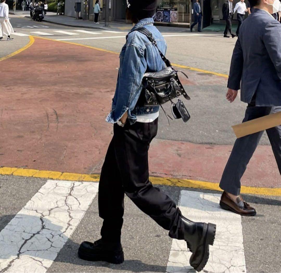 ok.soon×dickies 2tuck tapered chinopants