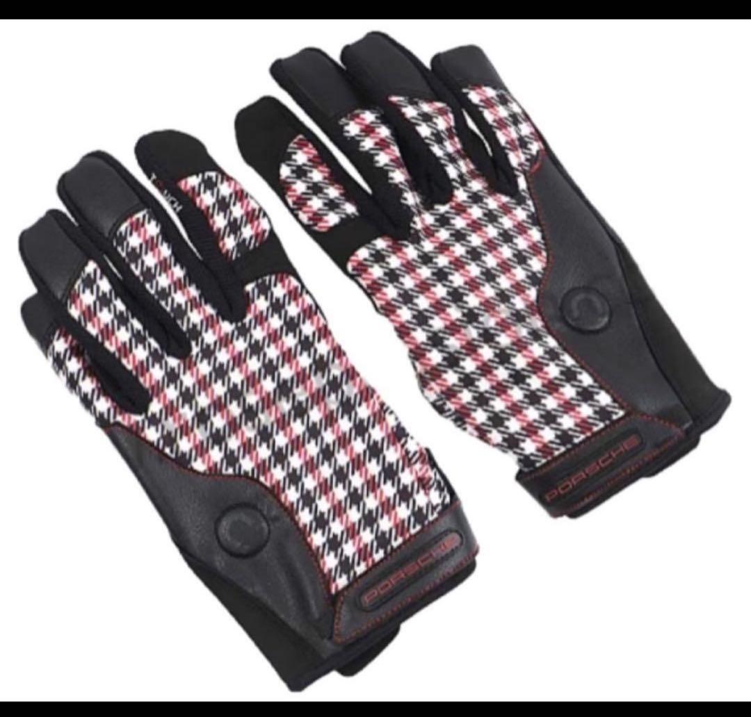 赤黒Mサイズ【希少完売品・新品未開封】 PORSHE ドライビンググローブ