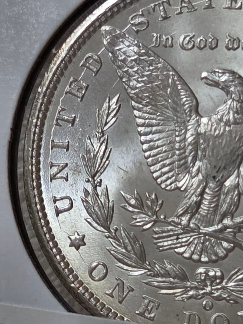 アメリカ合衆国　モルガンダラー銀貨　1900 O　ダイクラッシュ(極印破損)