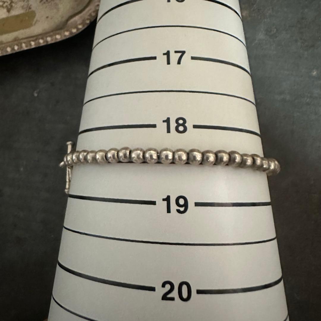 希少　ヴィンテージ　アンティーク　シルバー　925 ボール　ブレスレット