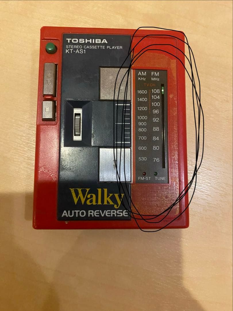 TOSHIBA 東芝 KT-AS1オートリバースカセットプレーヤー 動作未確認