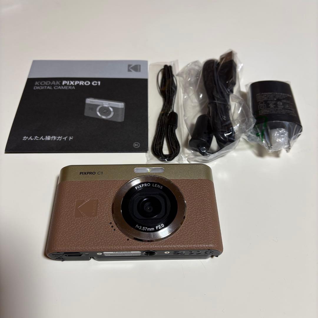 コダック KODAK PIXPRO コンパクトデジタルカメラ ブラウン C1BN
