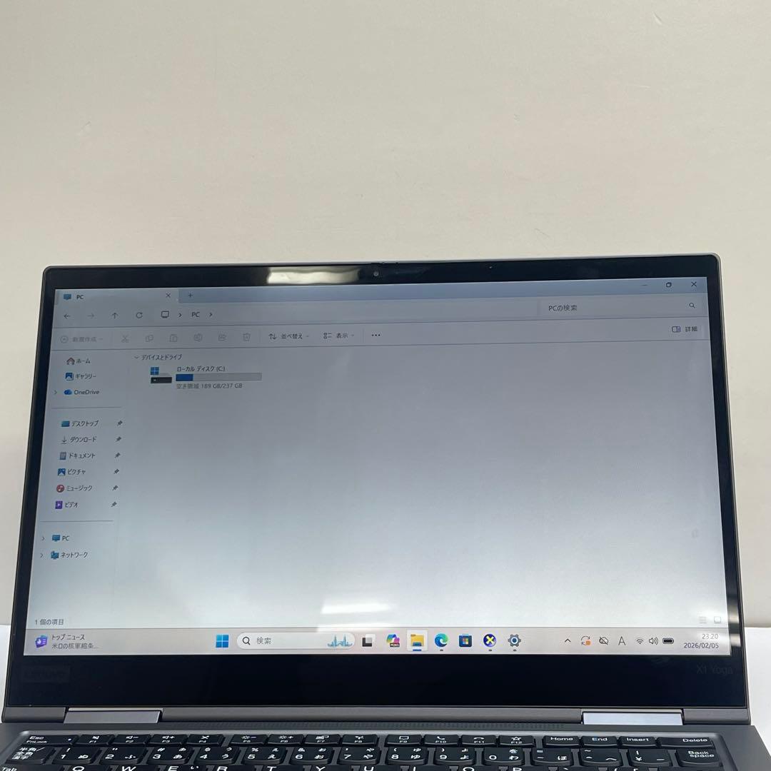 レノボThinkpad X1 Yoga i5-10210U 8GB SSD256