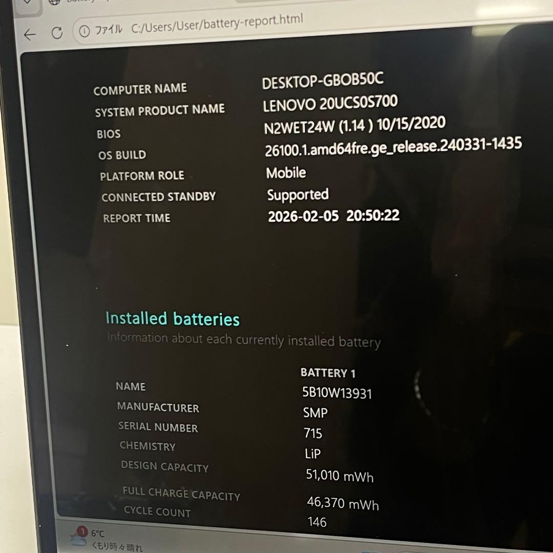 レノボThinkpad X1 Yoga i5-10210U 8GB SSD256