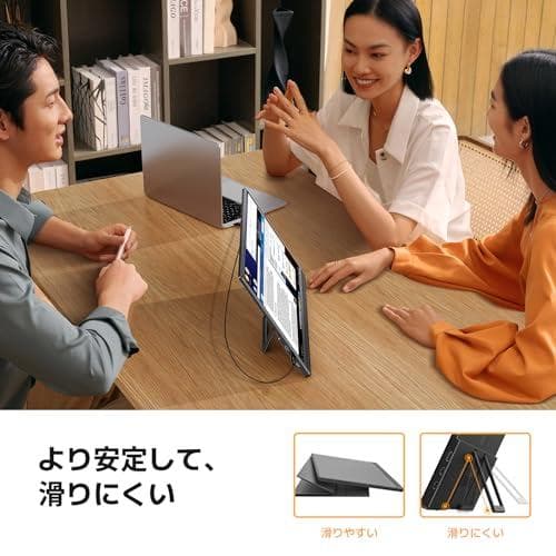 モバイルモニター 15.6インチ 自立型 1920x1080FHD 軽量 薄型