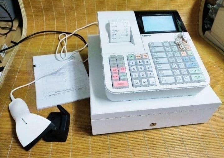 クローバーレジスター JET-670スキャナ付き　PC連携送料込　111555