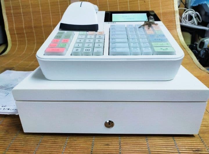 クローバーレジスター JET-670スキャナ付き　PC連携送料込　111555