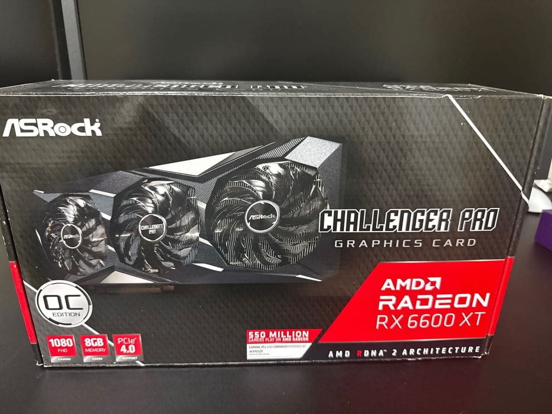 グラフィックボード・グラボ・ビデオカード ASRock Radeon RX 6600 XT OC Edition